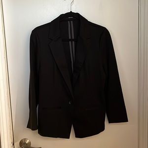 Maurice’s black blazer dress up or down super cute and comfy not stiff